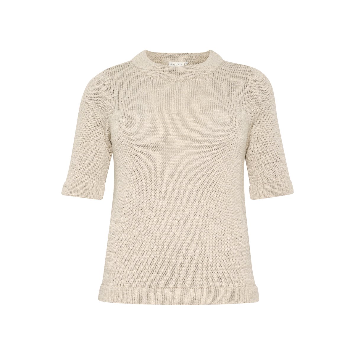 Knitted pullover beige moonstruck, KAFFE CURVE