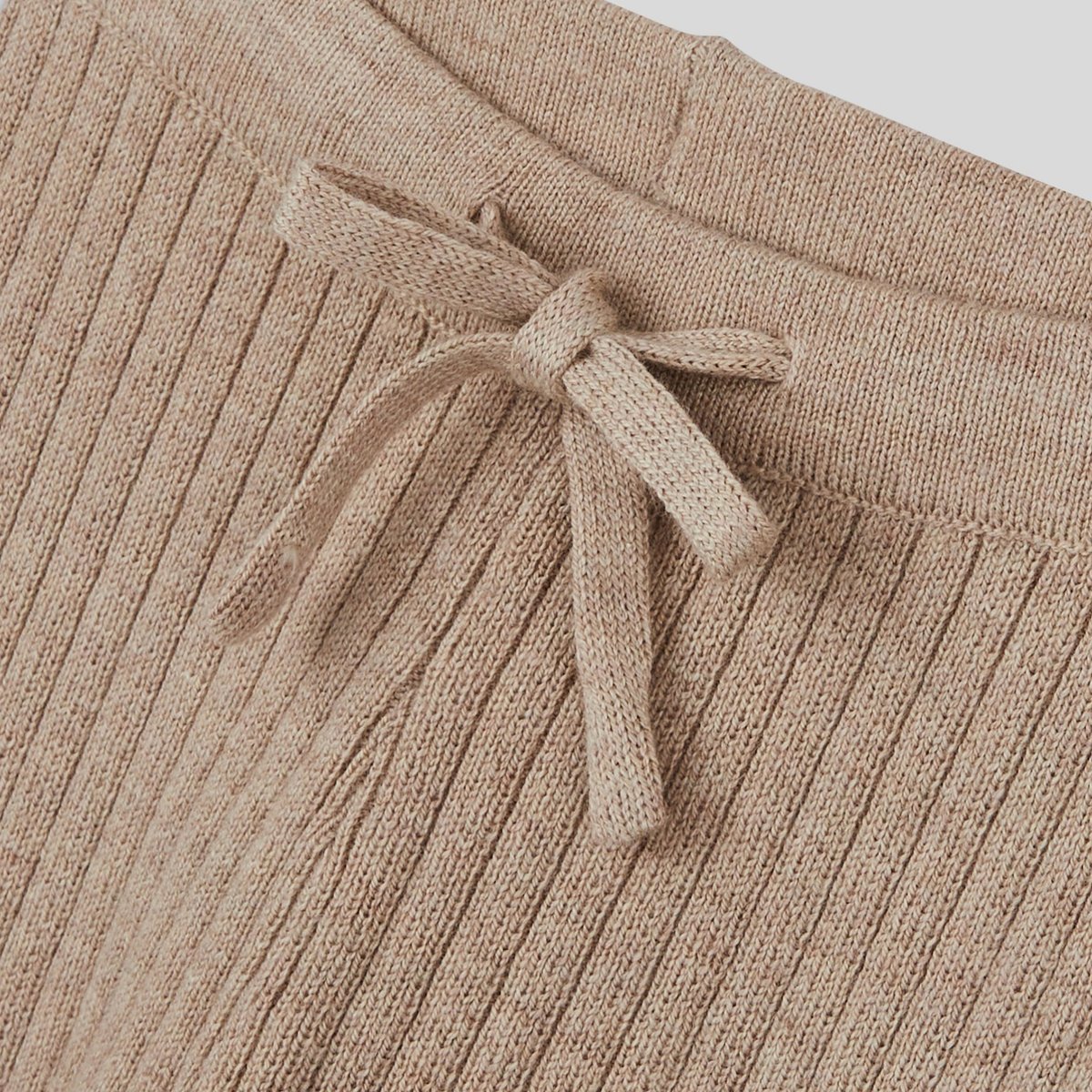 Legging uni côtelé en tricot, fille, OEKO-TEX naturel chine, BOUT'CHOU