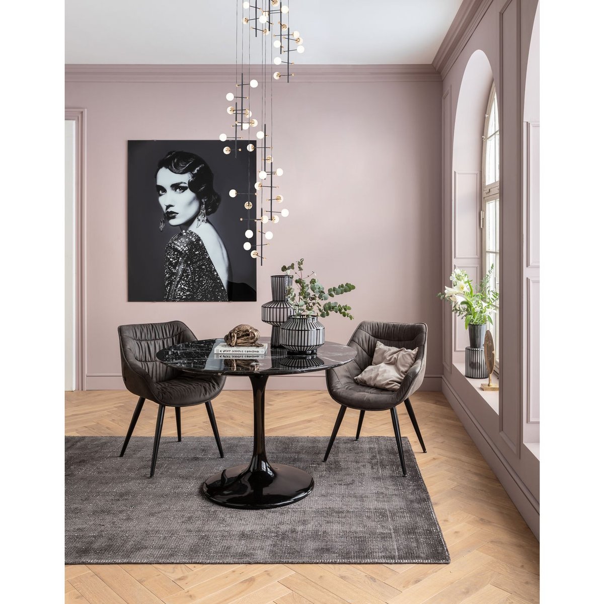 Table ronde, SOLO noir, KARE DESIGN
