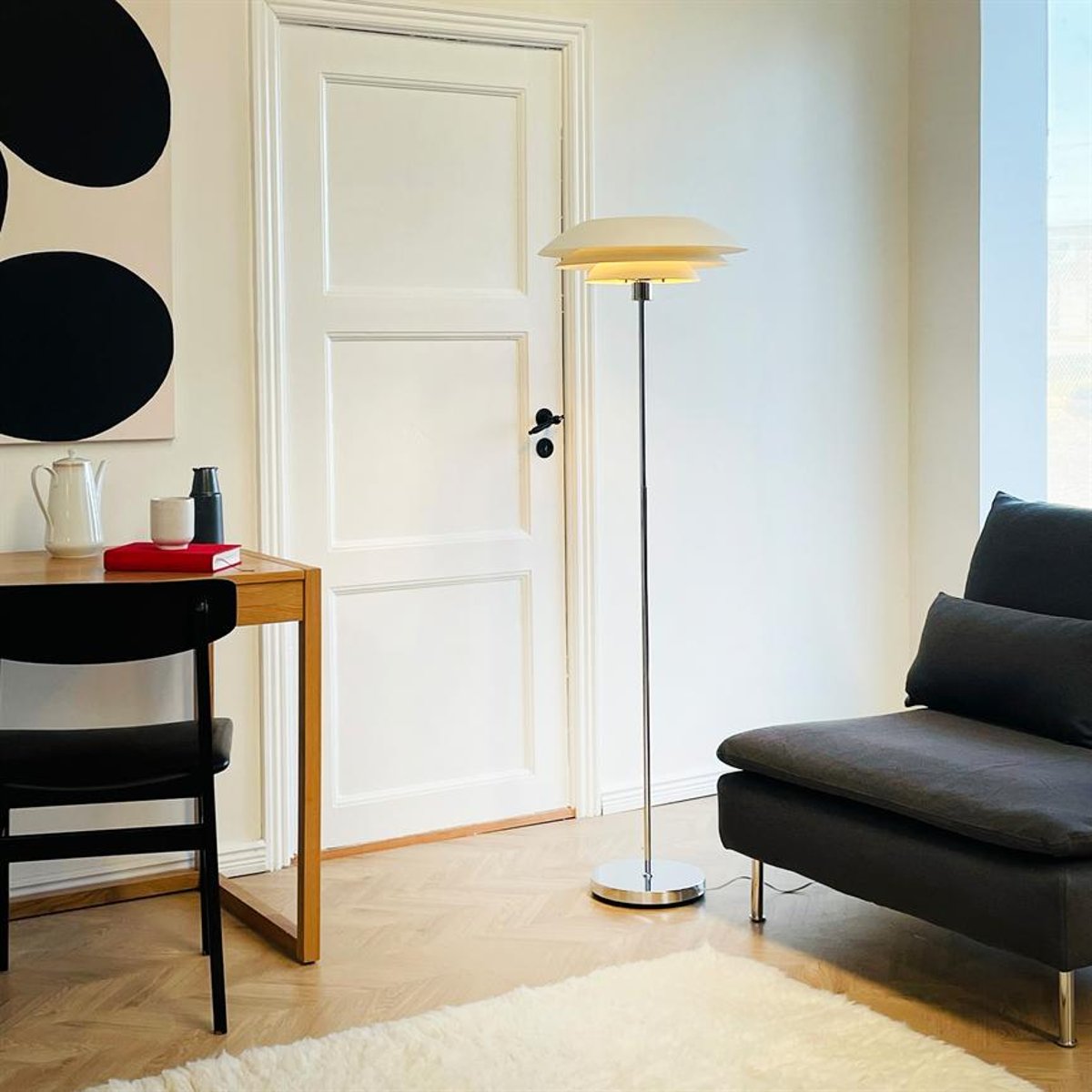 Lampadaire DL45 blanc, DYBERG LARSEN