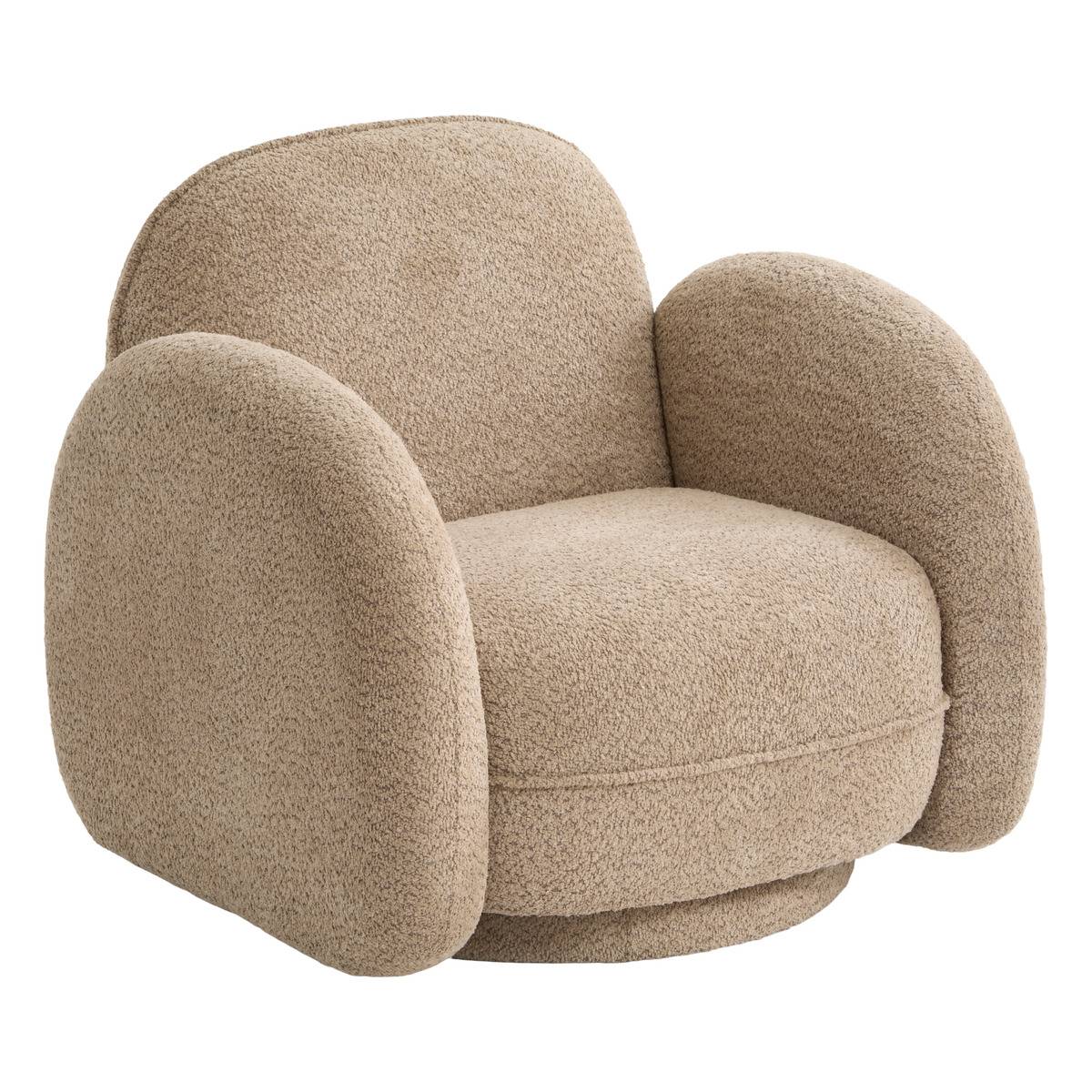 Fauteuil pivotant FIVA beige, ATMOSPHERA