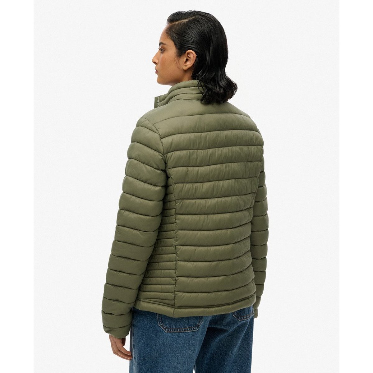 Doudoune Fuji Lite vert olive poudré, SUPERDRY