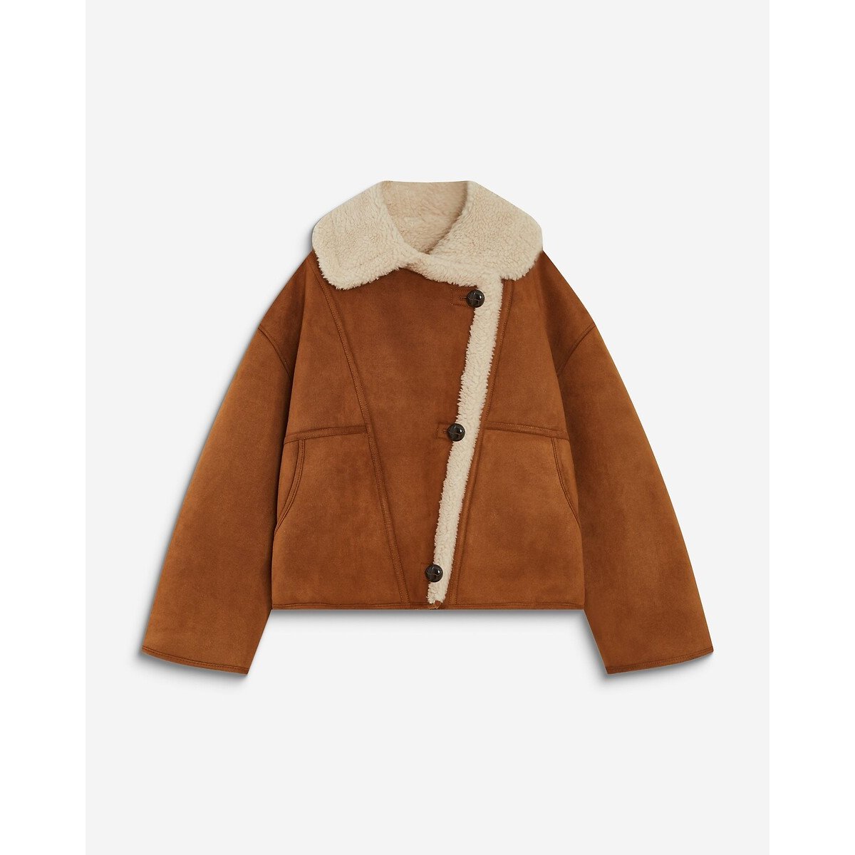 Manteau suède, APOLLO camel, GRACE & MILA