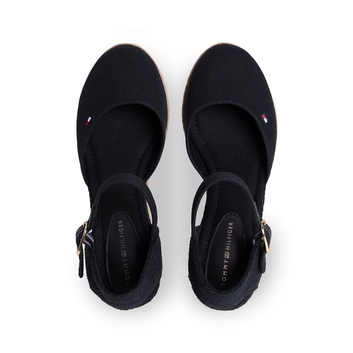 Sandales compensées fermées noir, TOMMY HILFIGER