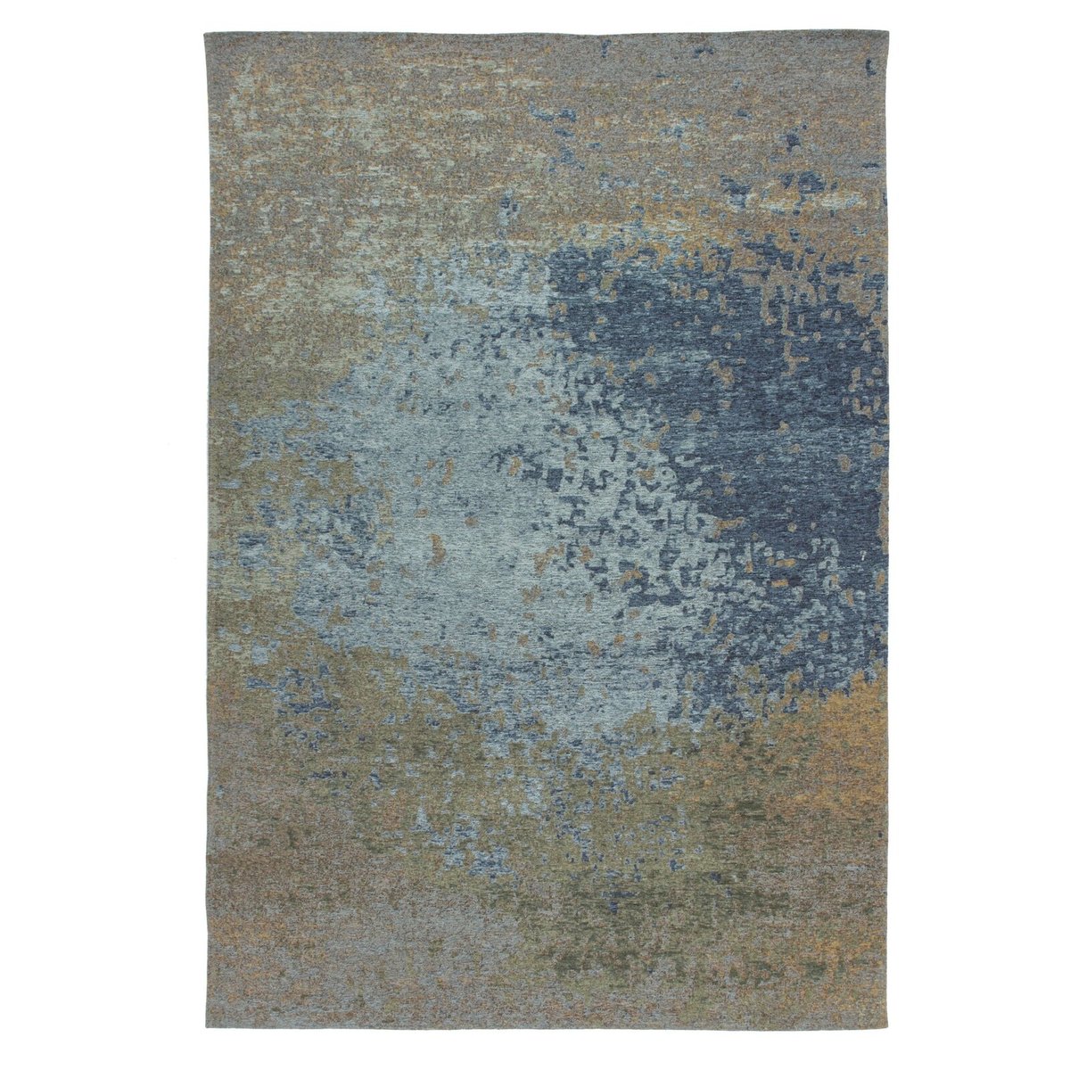 Tapis tissé rectangulaire, Blaze multicolore, bleu, ARTE ESPINA