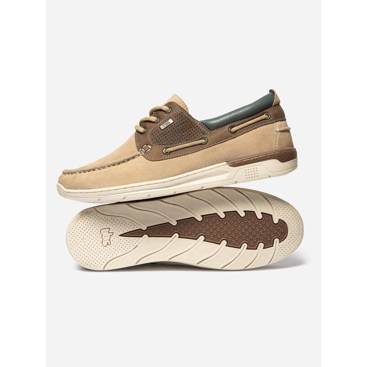 Chaussures bateau MATBOAT sable / cognac, TBS