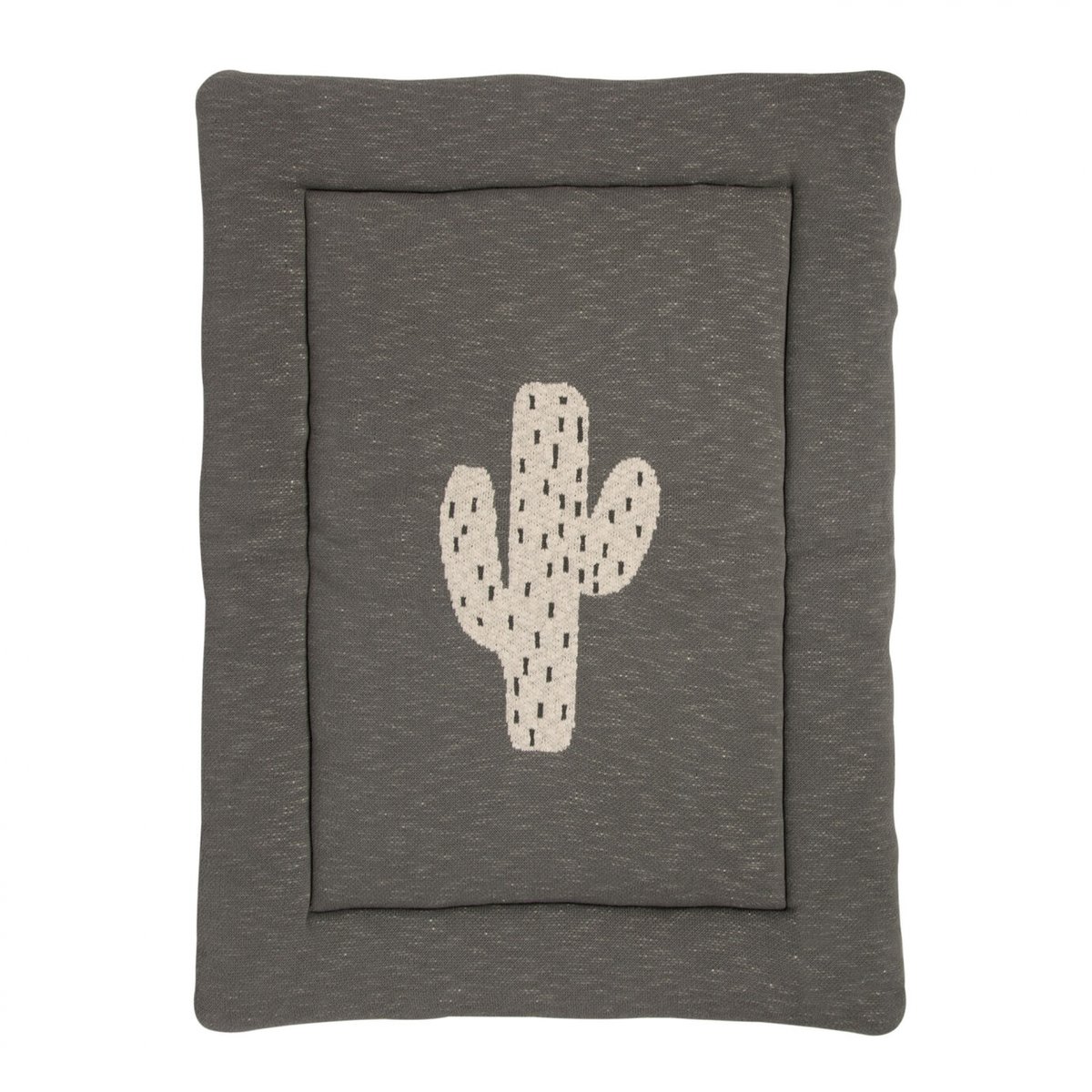 Tapis de parc gris tricot cactus, QUAX
