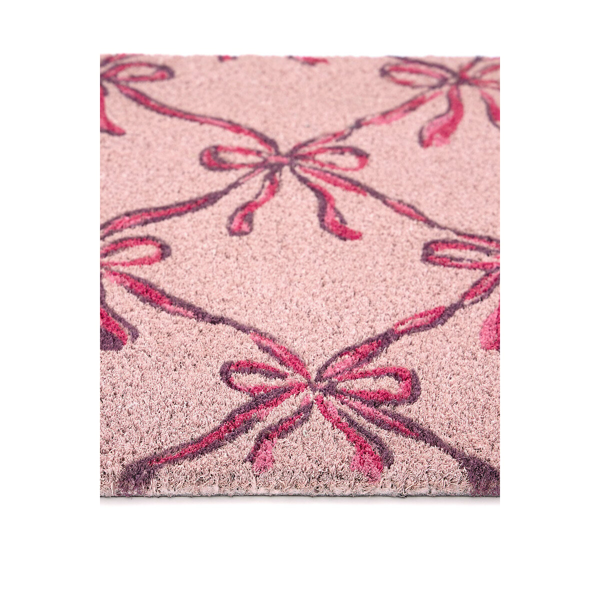 Blush Bows Coir Doormat black, MY MAT