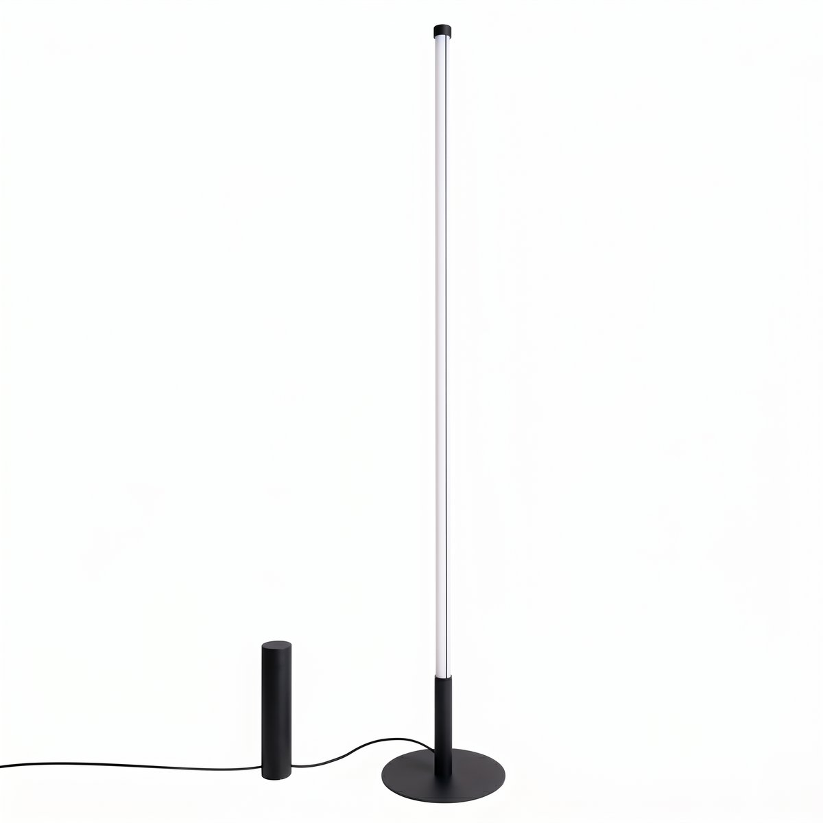 Lampadaire Noir LED 1 Trang noir, EDEN