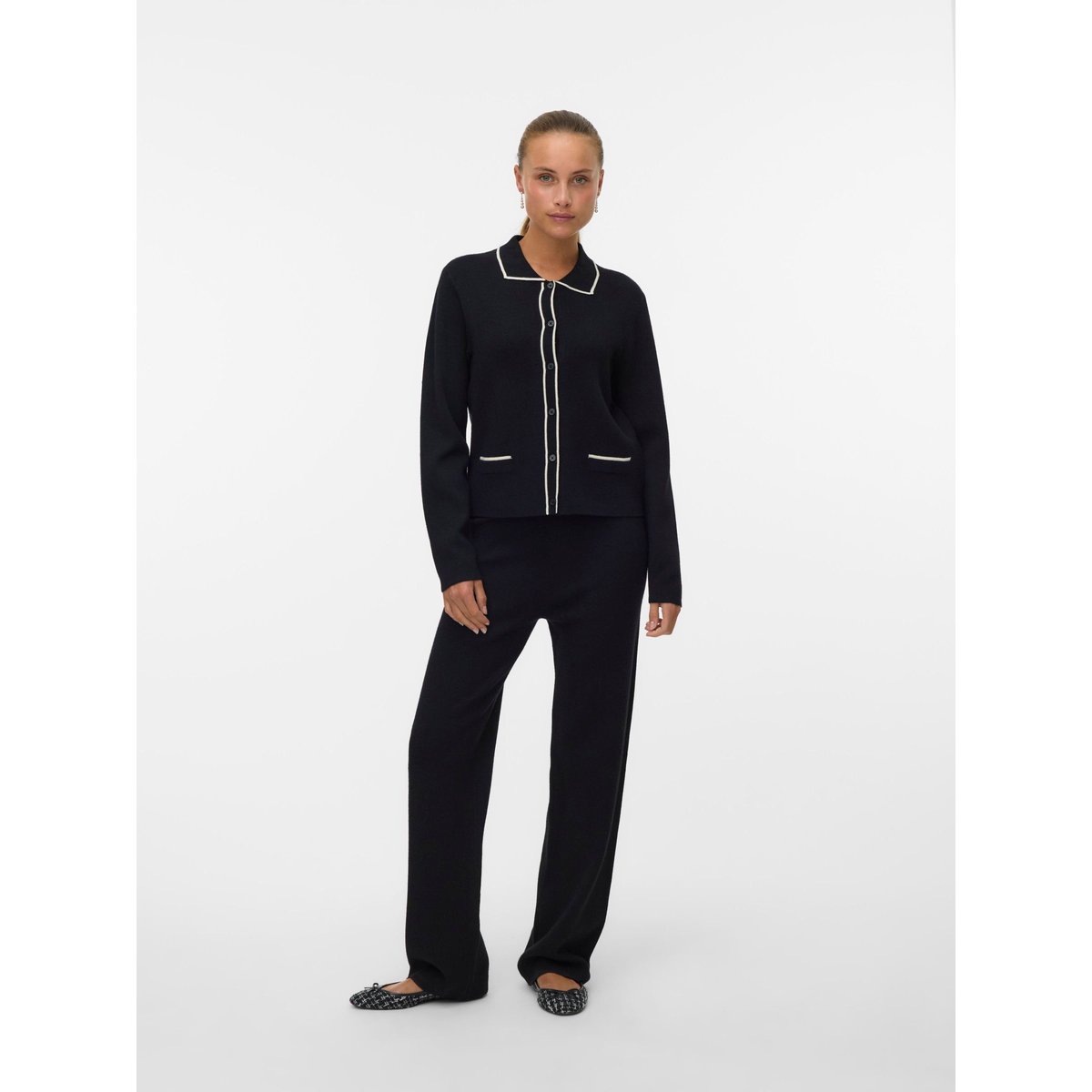 Pantalon En Maille noire - black, VERO MODA