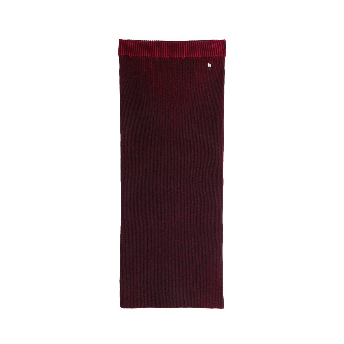 Jupe midi en maille irisée rouge, DESIGUAL