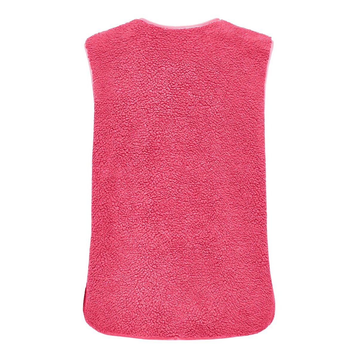 Veste sans manches en sherpa rose, ONLY
