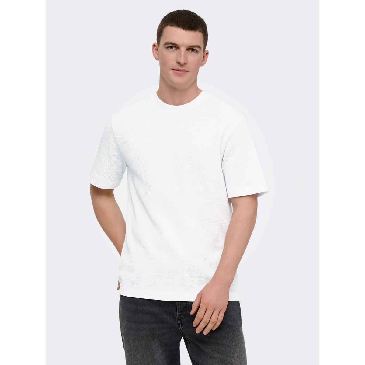 T-Shirt bright white, ONLY & SONS