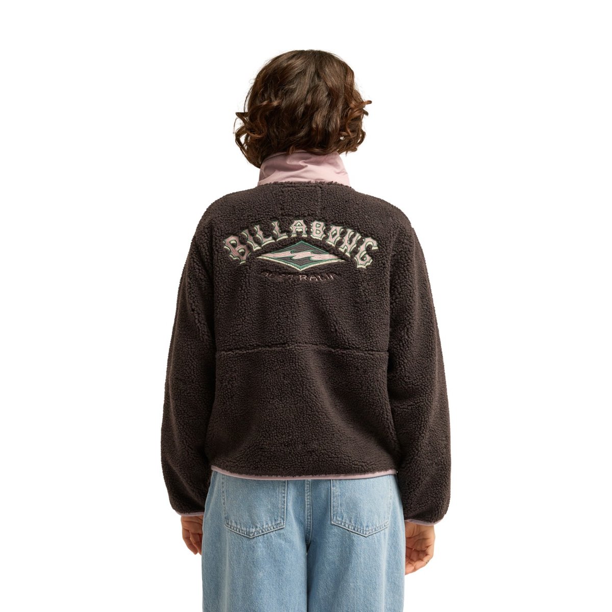 Polaire zippée en sherpa MOUNTAIN LIFE noir black sands, BILLABONG