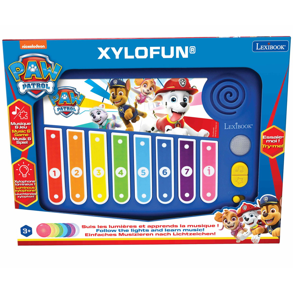 XYLO-FUN Xylophone Pat' Patrouille bleu, LEXIBOOK