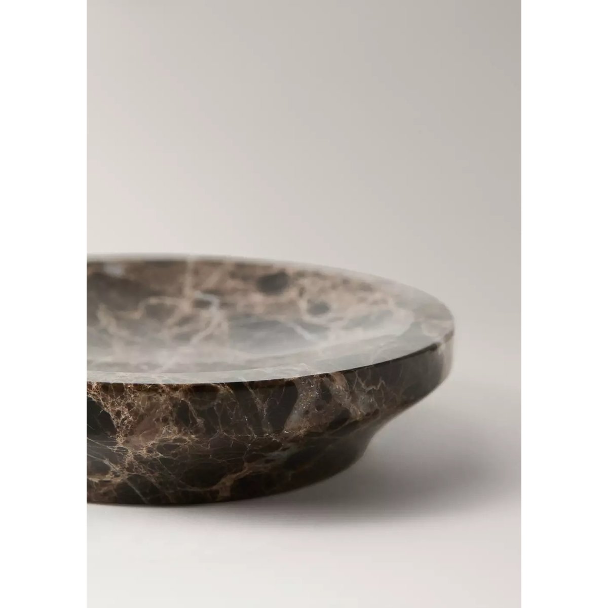 Porte-savon effet marbre marron, MANGO HOME