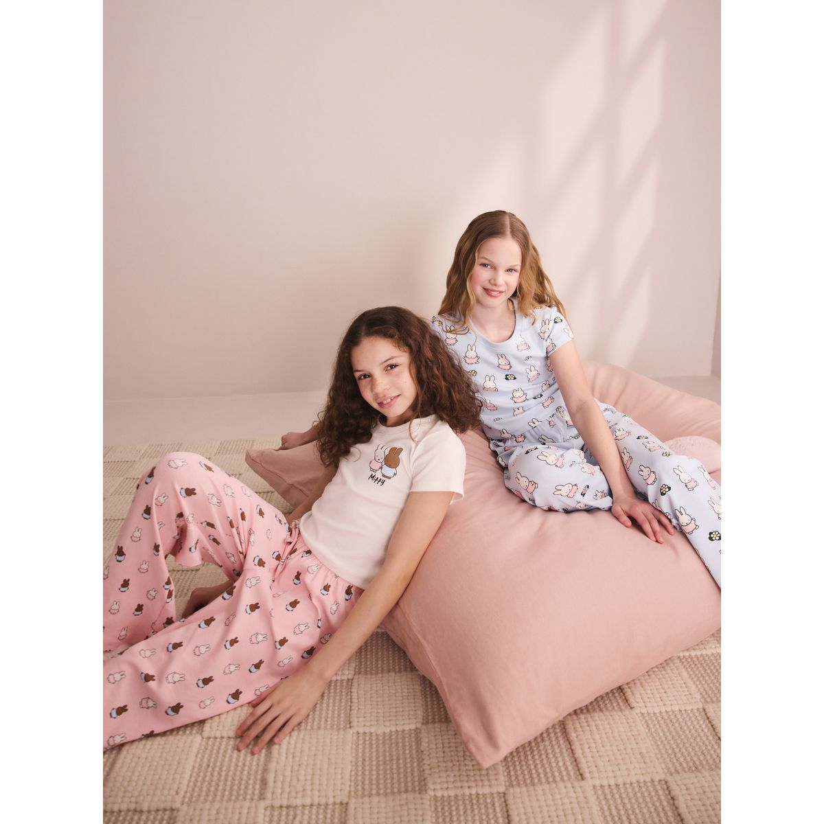 Pyjama large miffy, lot de 2 bleu/rose, NEXT