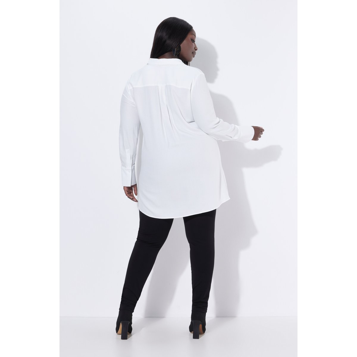Blouse longue avec imprimé animal marron pâle, ULLA POPKEN