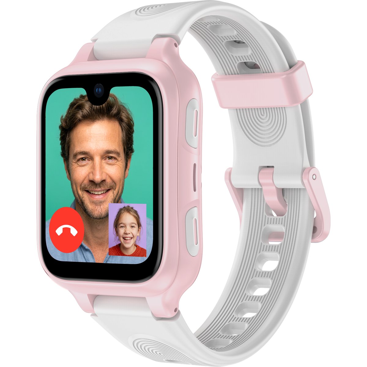 Montre connectée ICE KIDS 4G rose blanc, ICE-WATCH