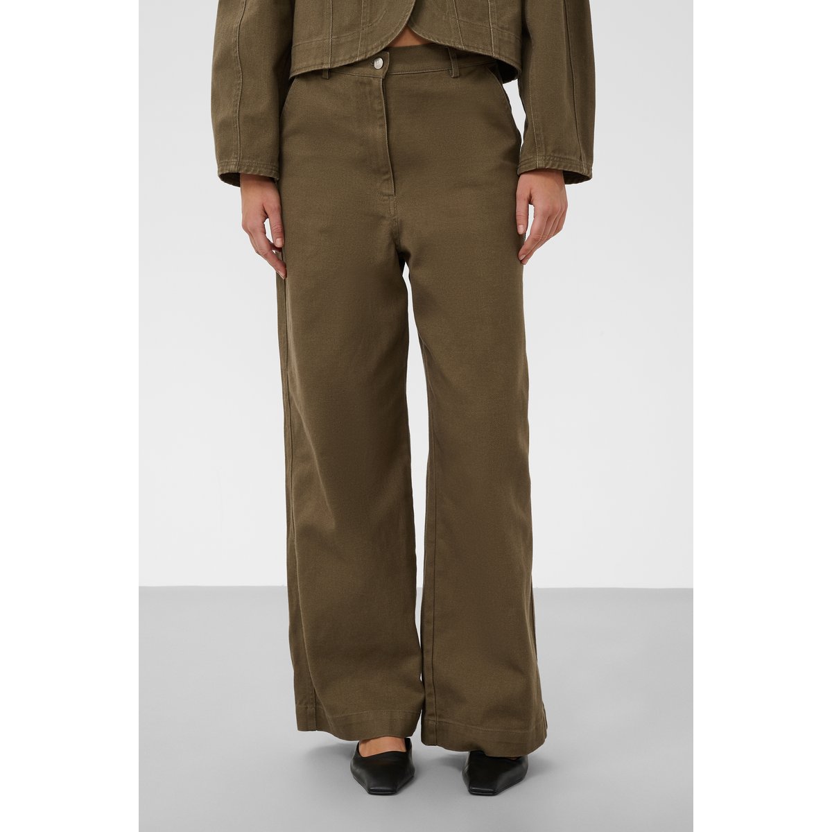 Pantalon Casual vert beech, SOAKED IN LUXURY