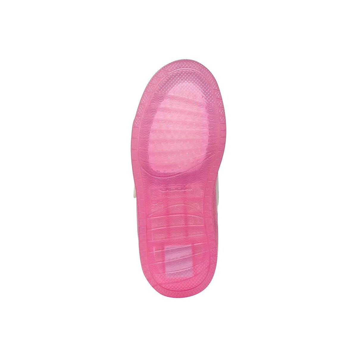 Kids Washiba Breathable Trainers with Touch 'n' Close Fastening white/pink, GEOX