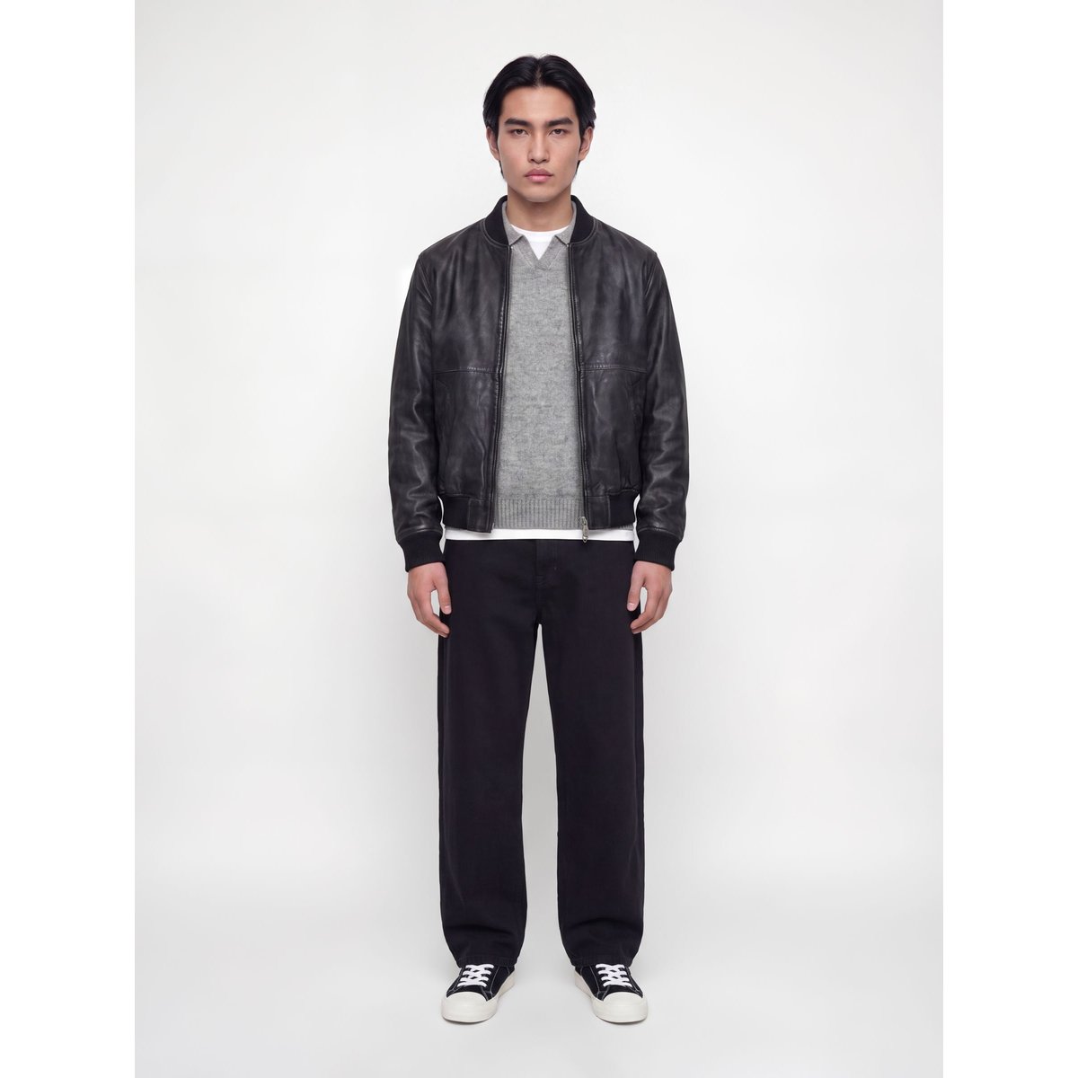 Polo Tricoté grise - light grey melange, JACK & JONES