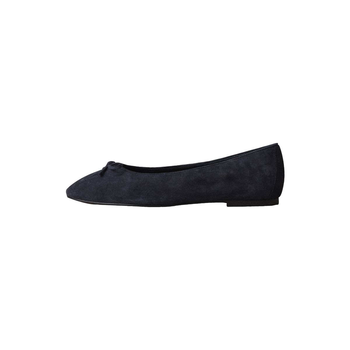 Ballerines ruchées en cuir n. premium bleu marine, NEXT