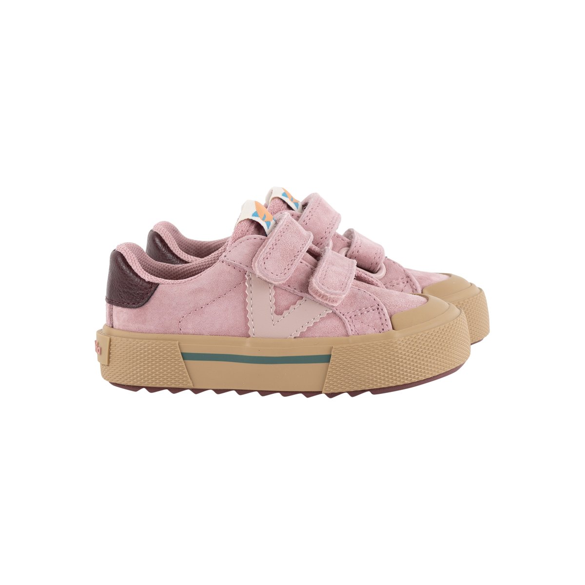 Basket Basse Cuir rose, VICTORIA