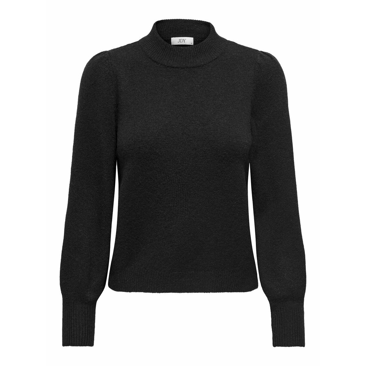 Pull en fine maille, col cheminée noir, JDY