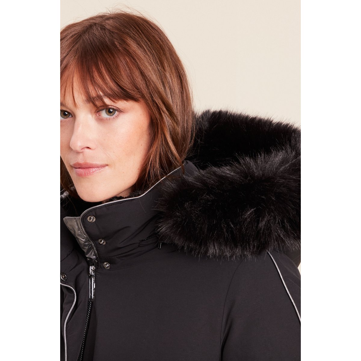 Parka à capuche manches longues noir, BREAL