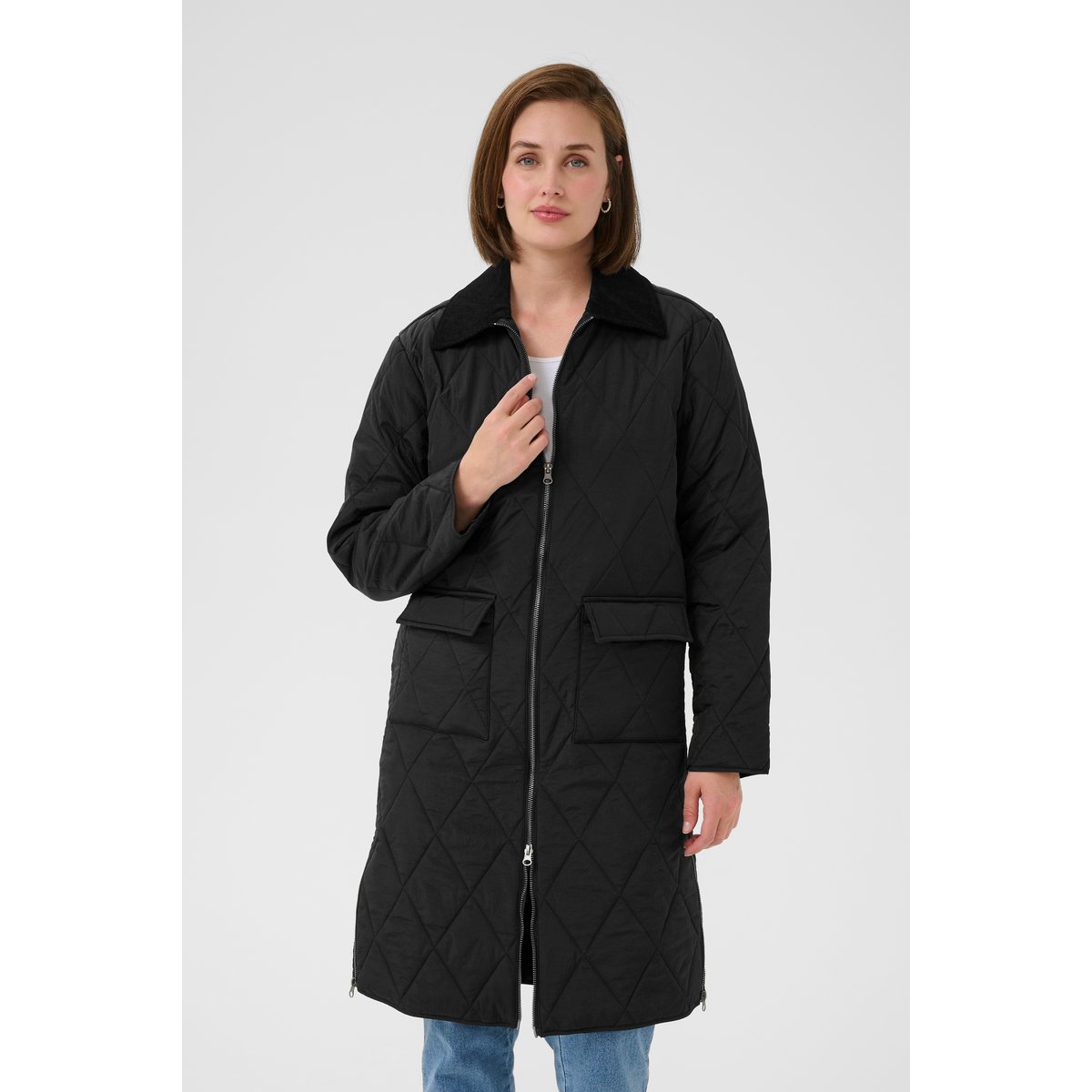 Manteau noir black deep, KAFFE