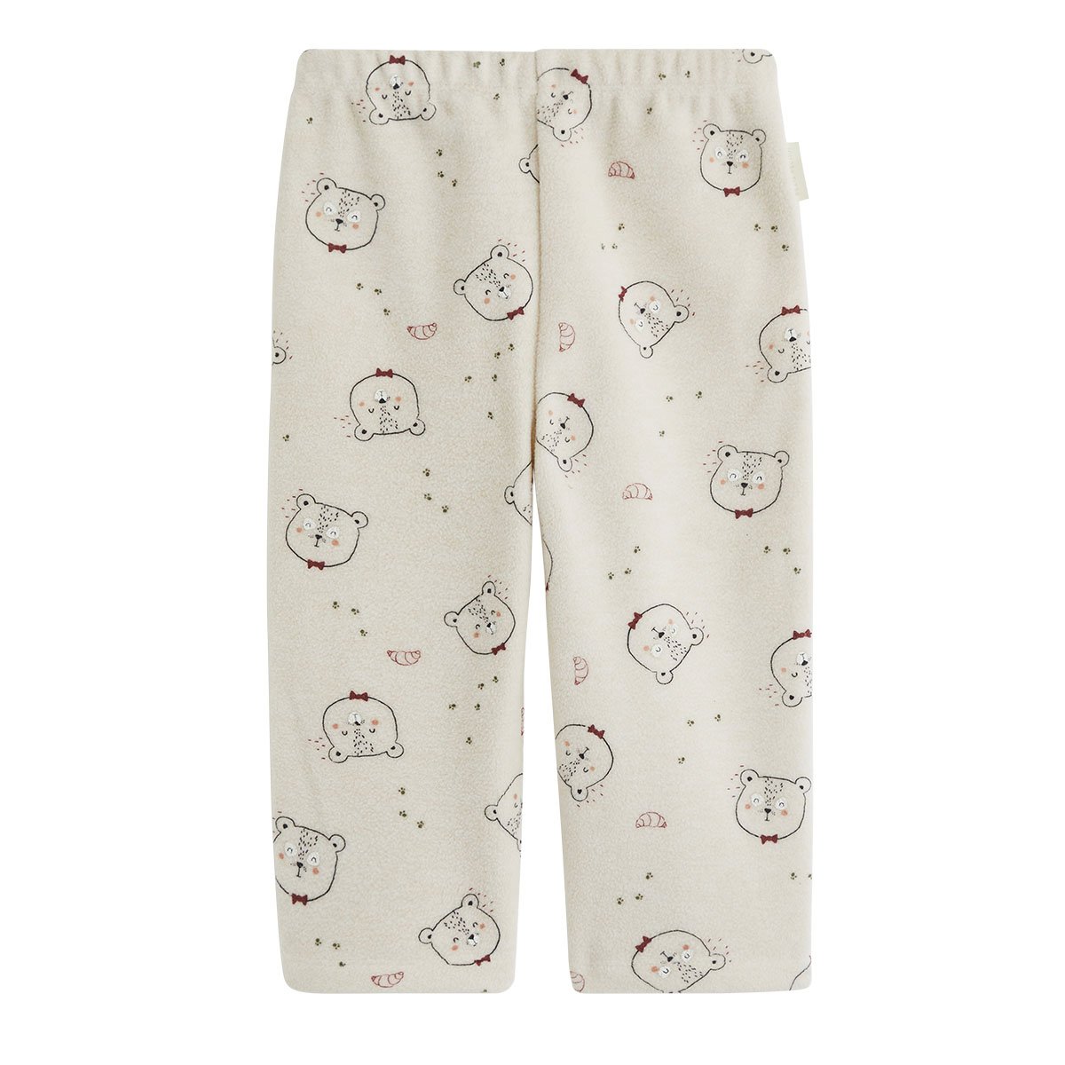Pyjama enfant 2 pièces en polaire Pistache kaki, PETIT BEGUIN