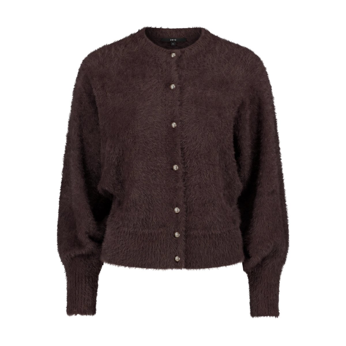 Cardigan en maille à manches chauve-souris chocolate plum, ZERO