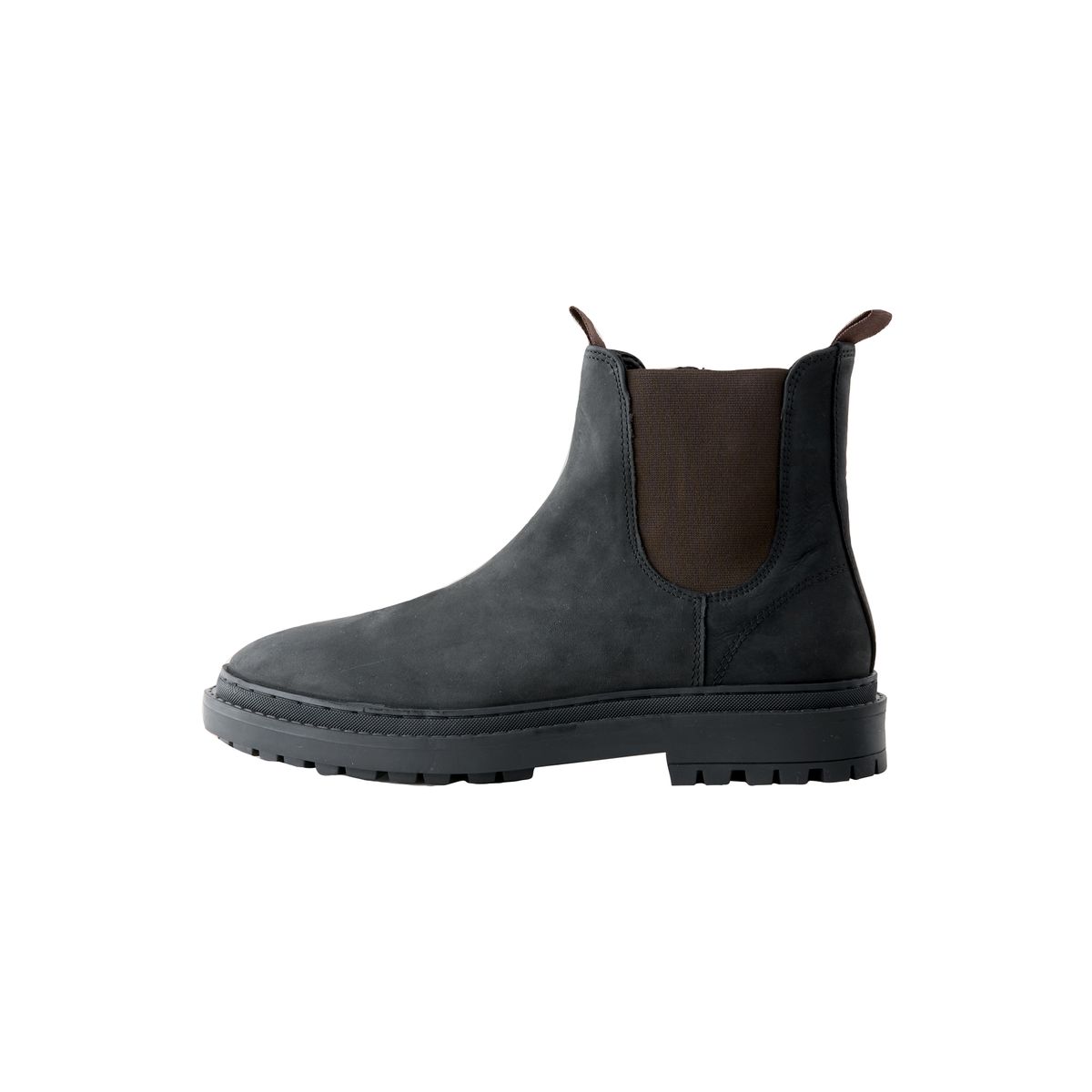 Bottines chelsea à bout rond forever comfort® cuir huilé noir, NEXT