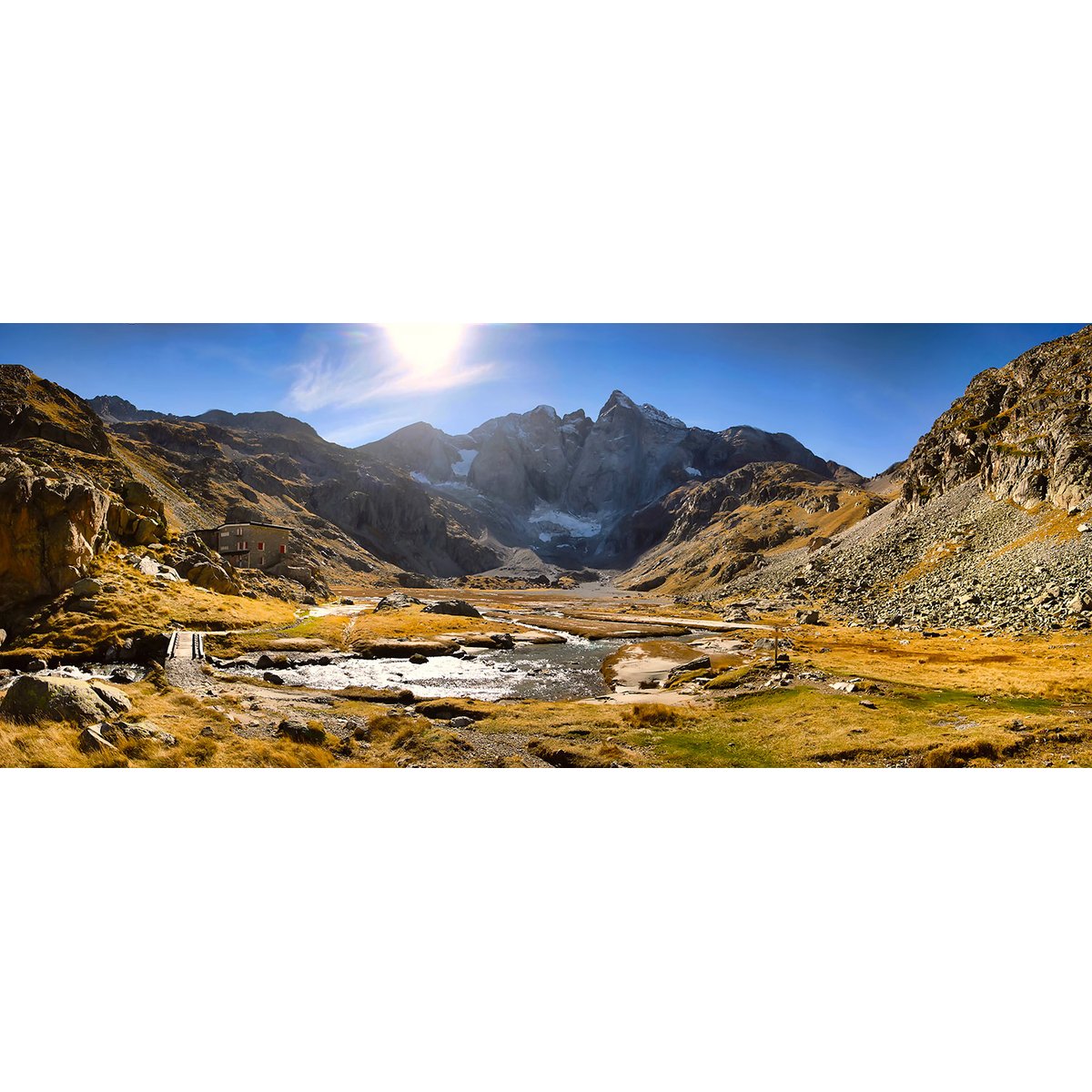 Tableau montagne vignemale tableau alu dibond, HEXOA