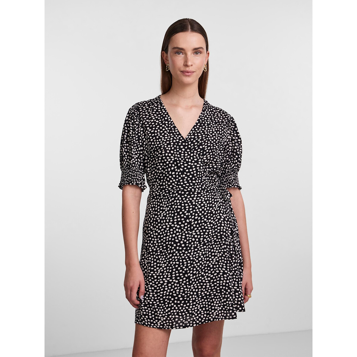 Polka dot mini dress black with polka dots Morgan La Redoute