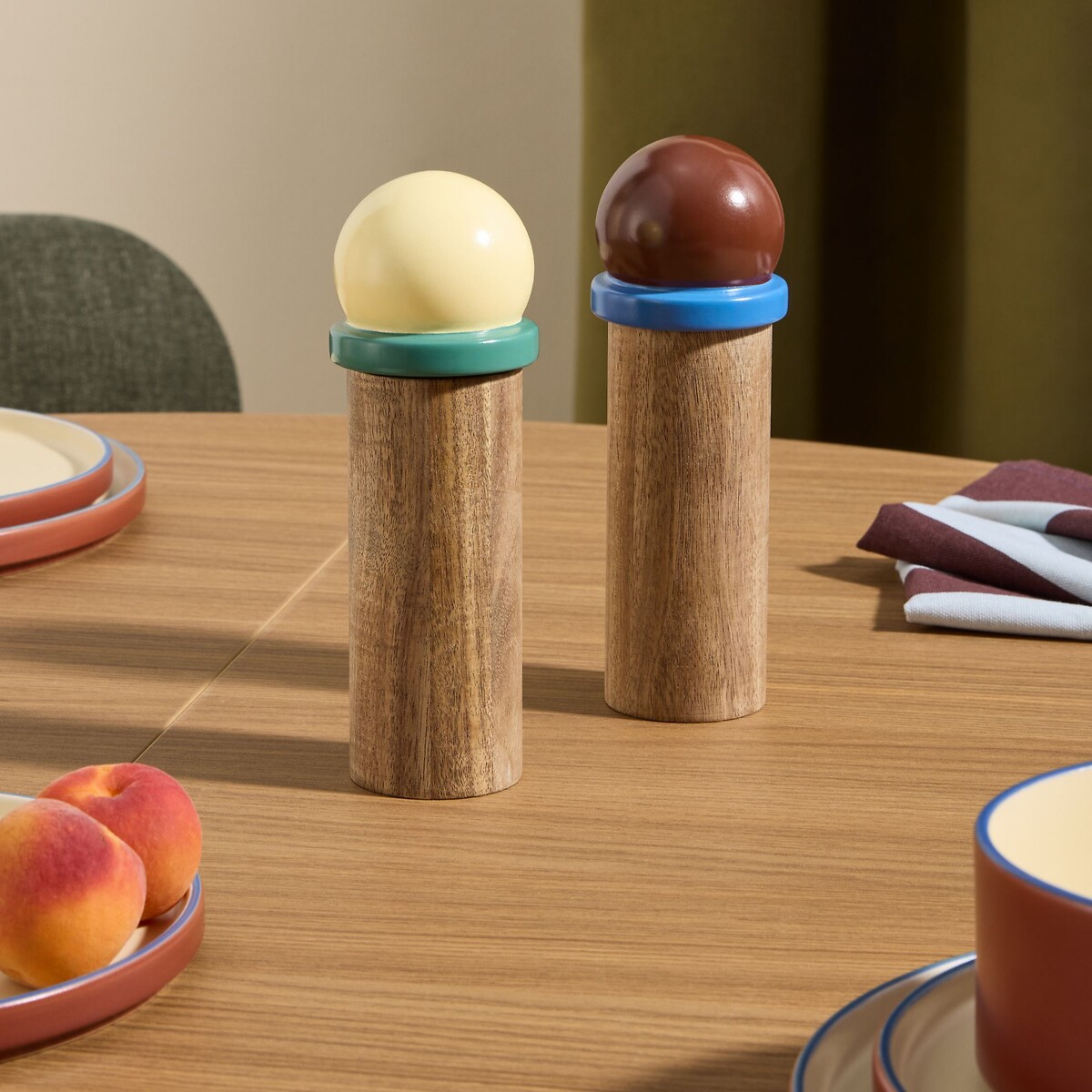 MADE.COM Bolla Salt & Pepper Grinders brown , MADE