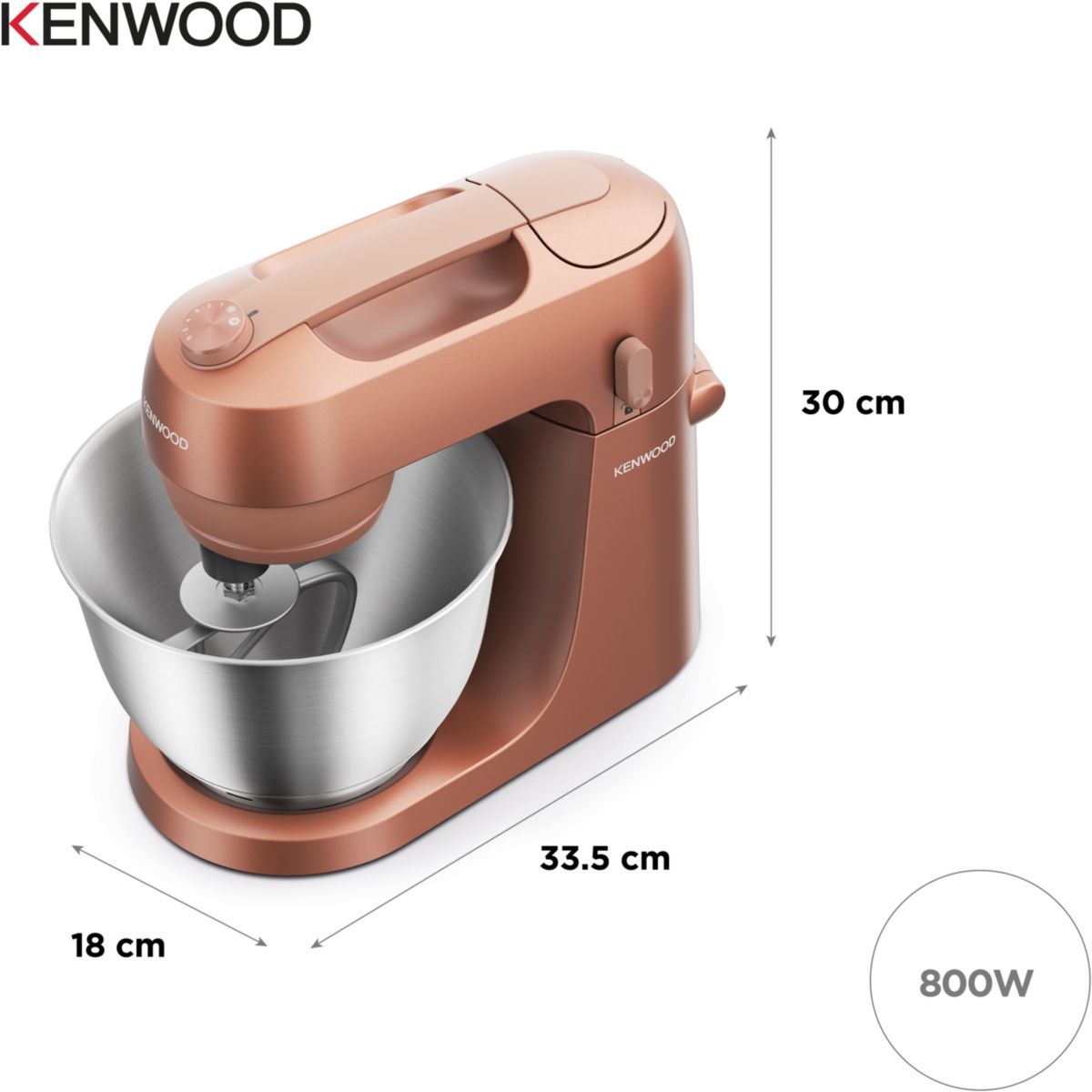 Robot pâtissier Go KZM35.000RD couleur unique, KENWOOD