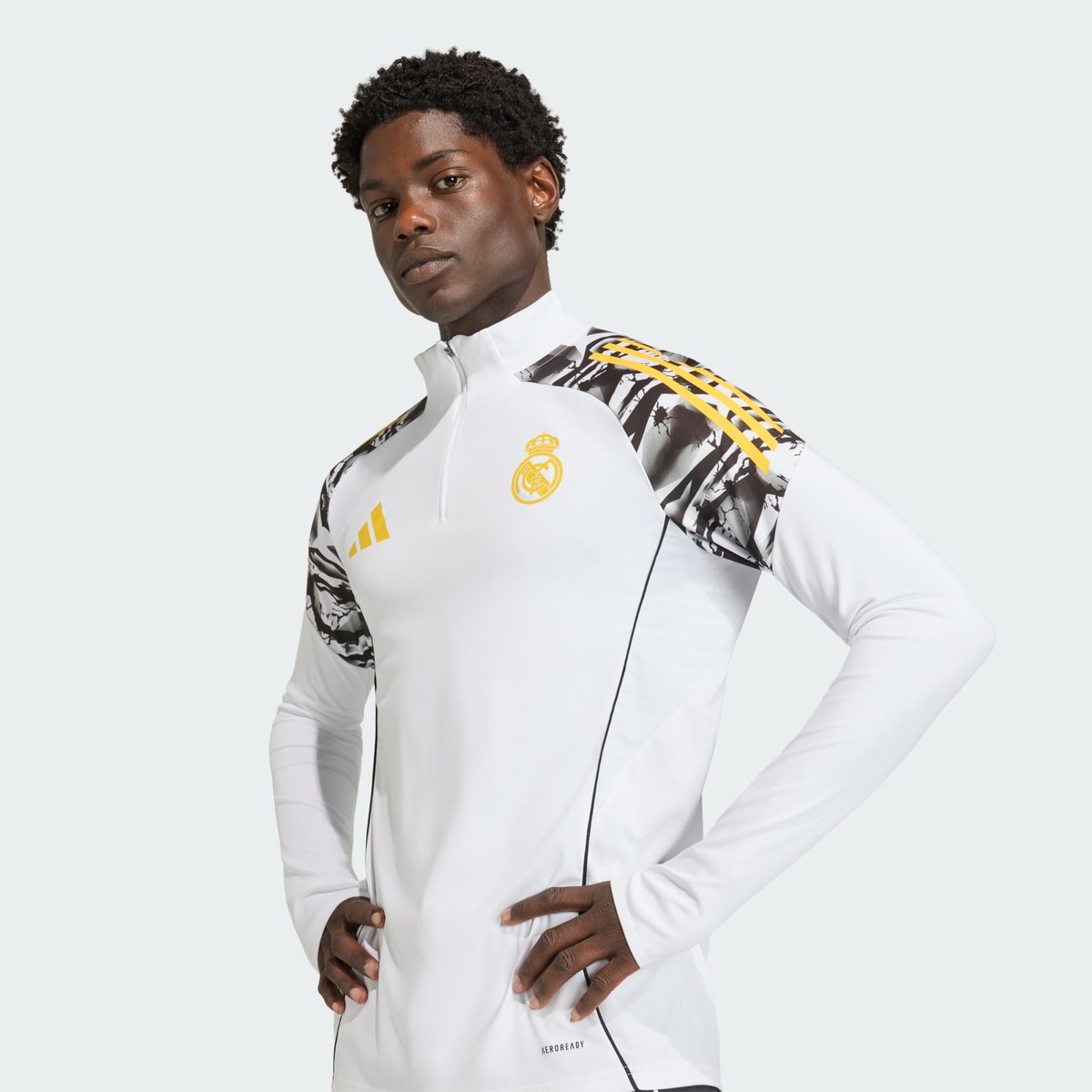Haut D'entraînement Adidas Real Madrid Avengers 25/26 Tiro 25 Competition Haut D'entraînement Adidas Real Madrid Avengers 25/26 Tiro 25 Competition white / bold gold, adidas Performance