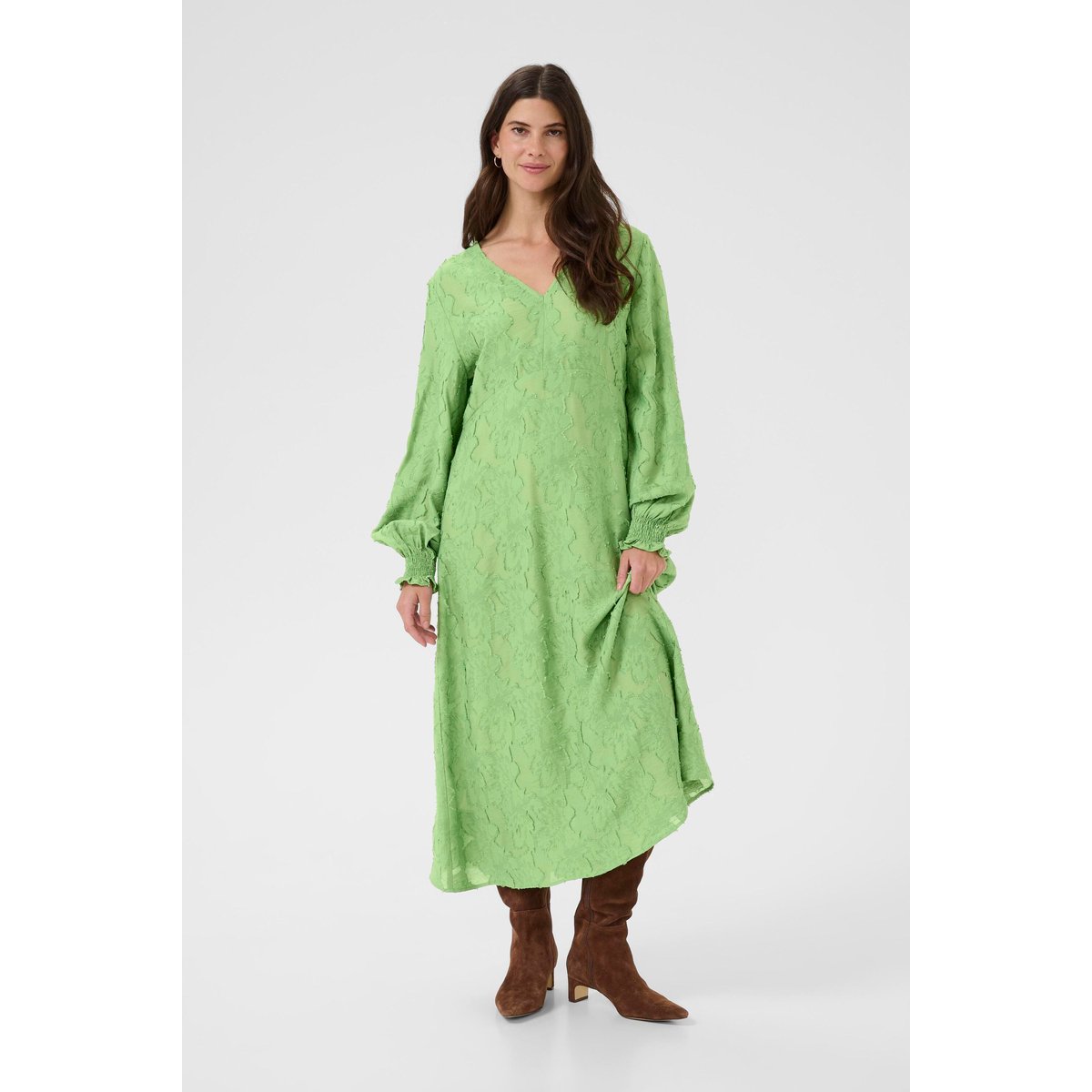 Robe vert jade green, CREAM