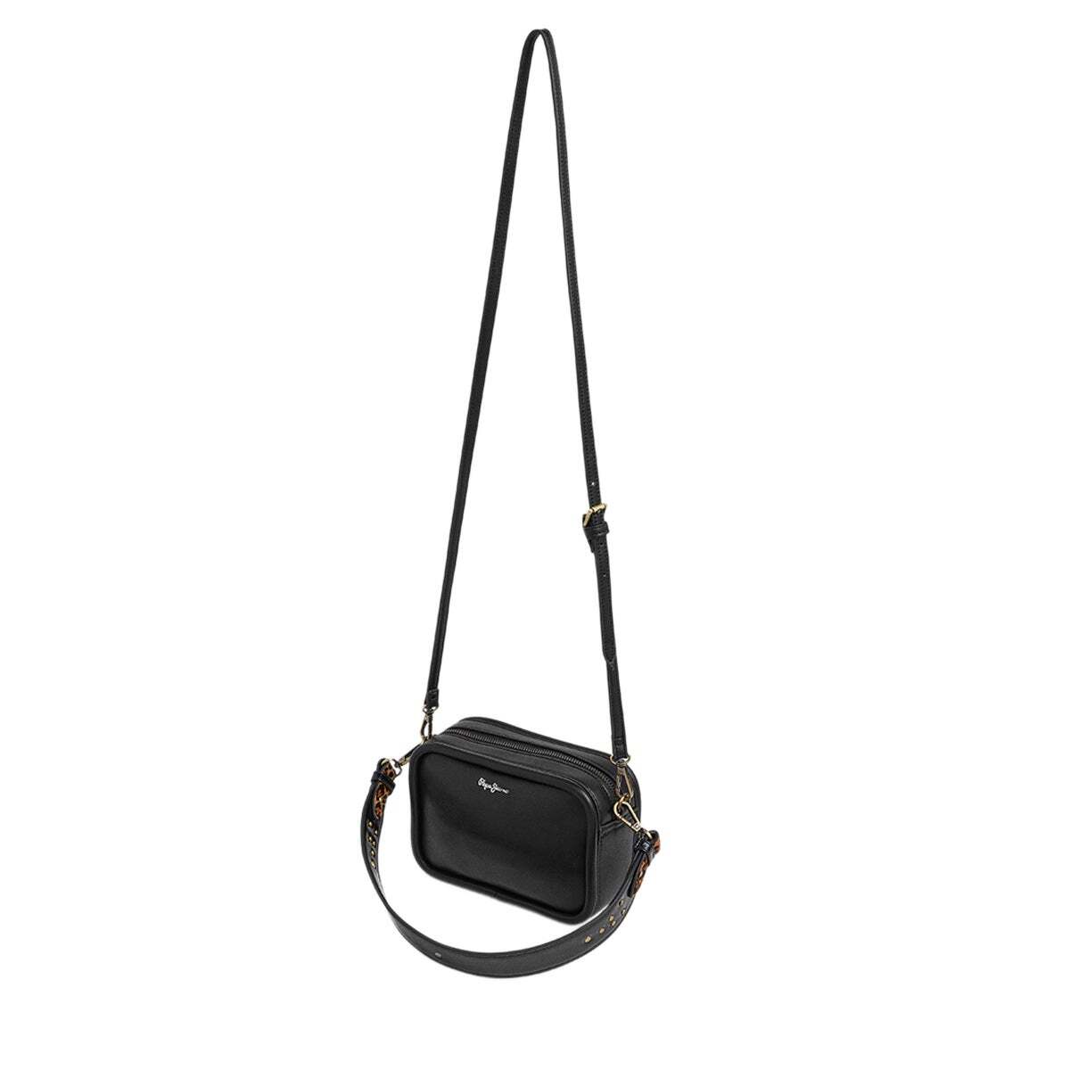 Sac Effet Cuir Imprimé Animal noir, PEPE JEANS