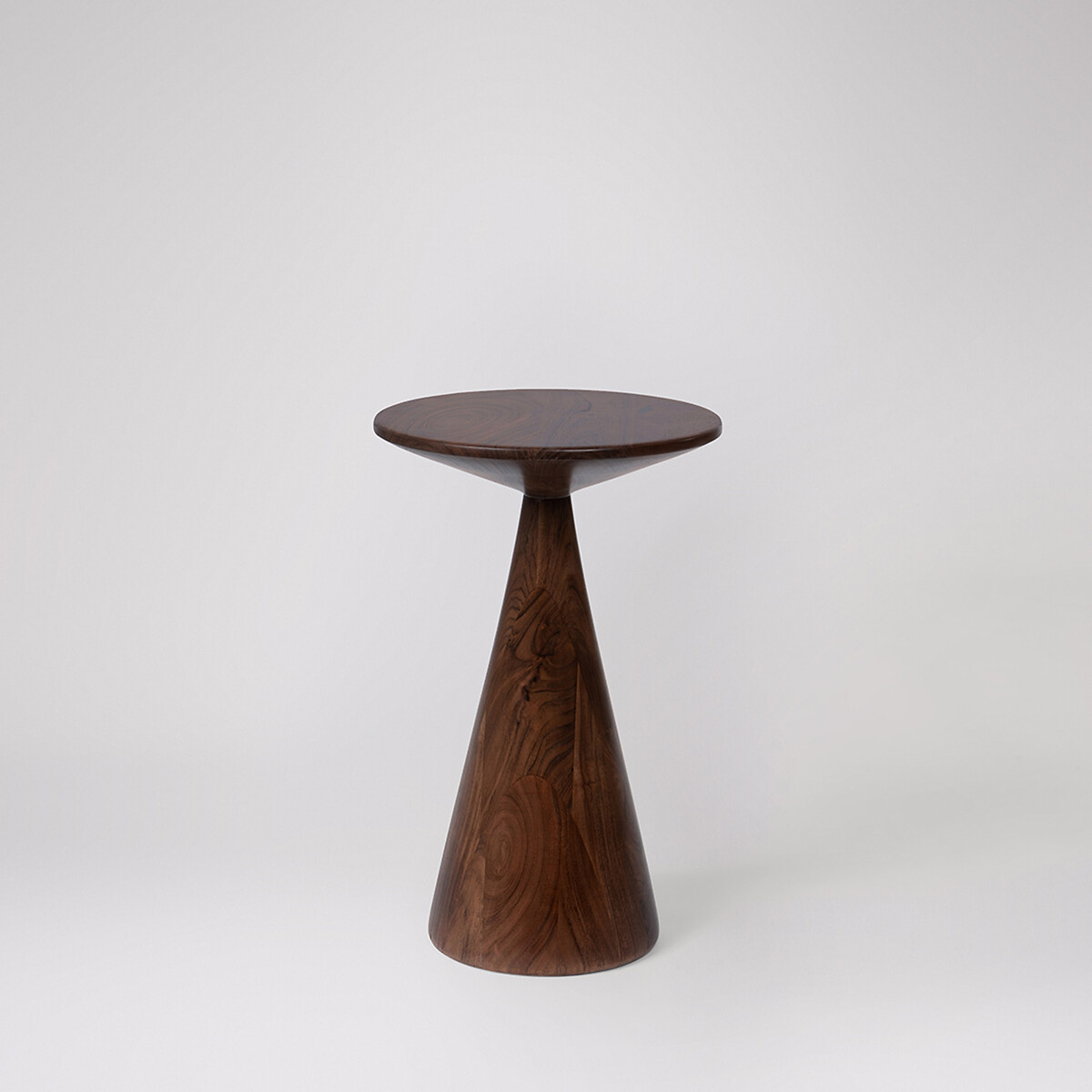 Figura Acacia Wood Side Table dark acacia wood, SWOON