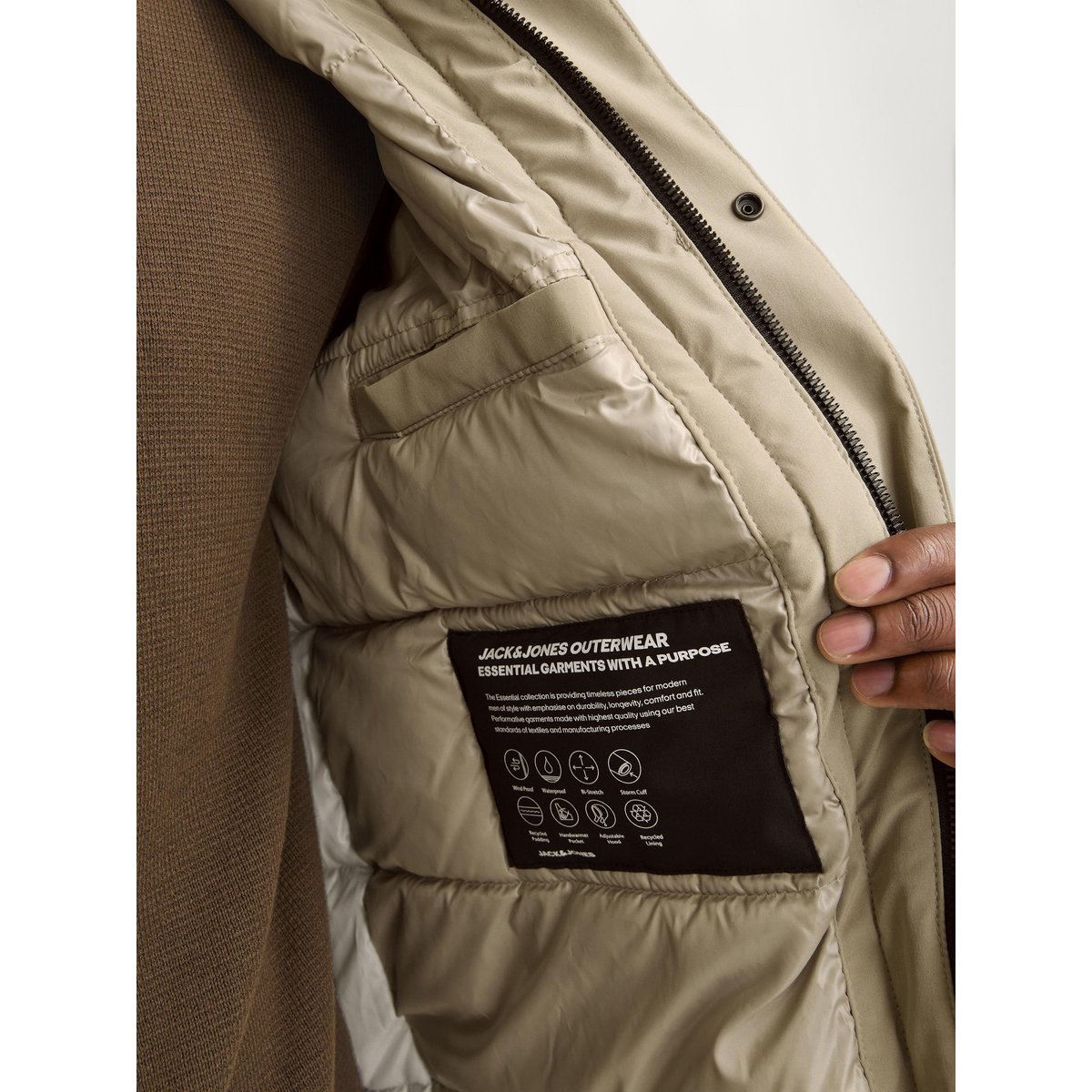 Parka marron - weathered teak 1, JACK & JONES