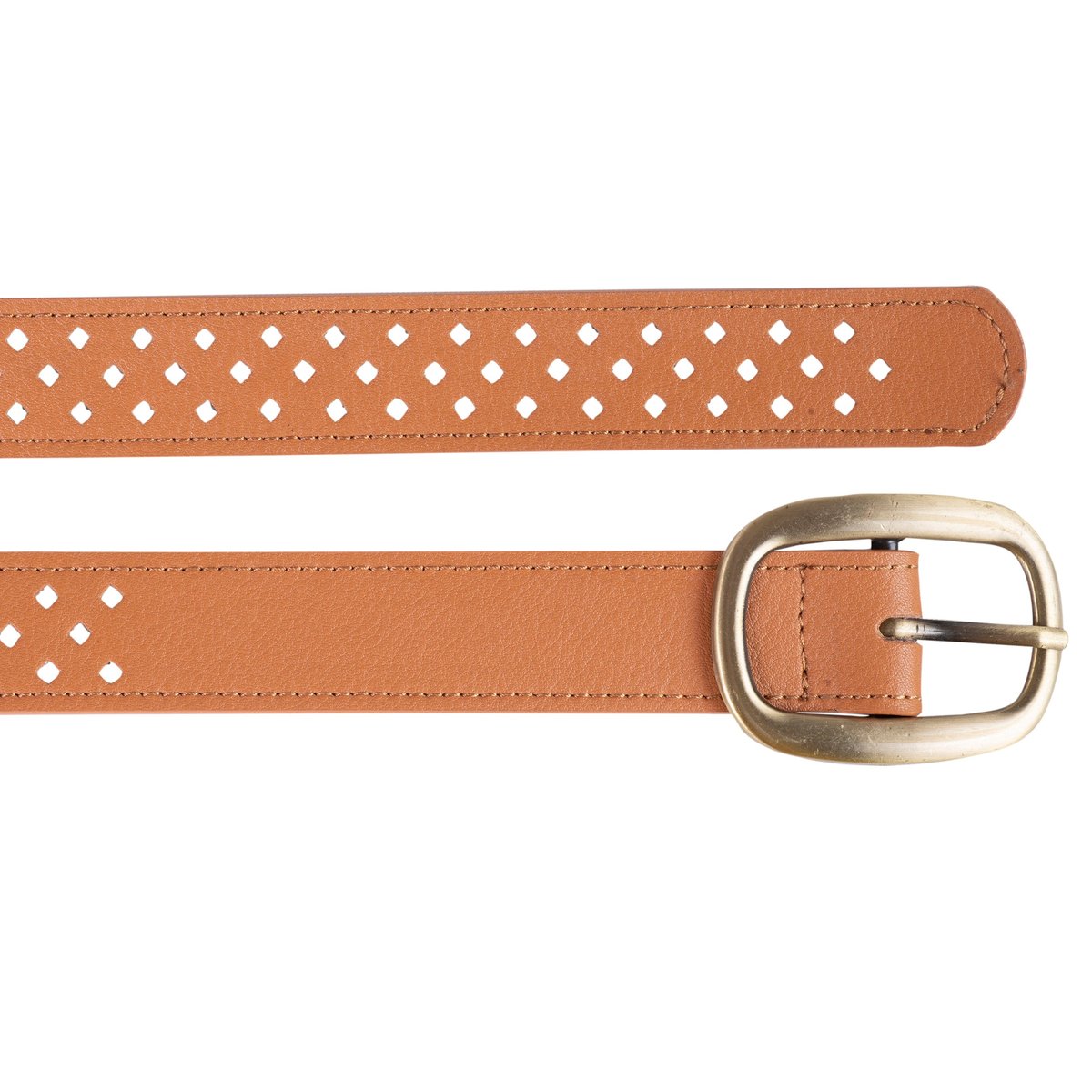 Ceinture ajourée beige camel, ISOTONER