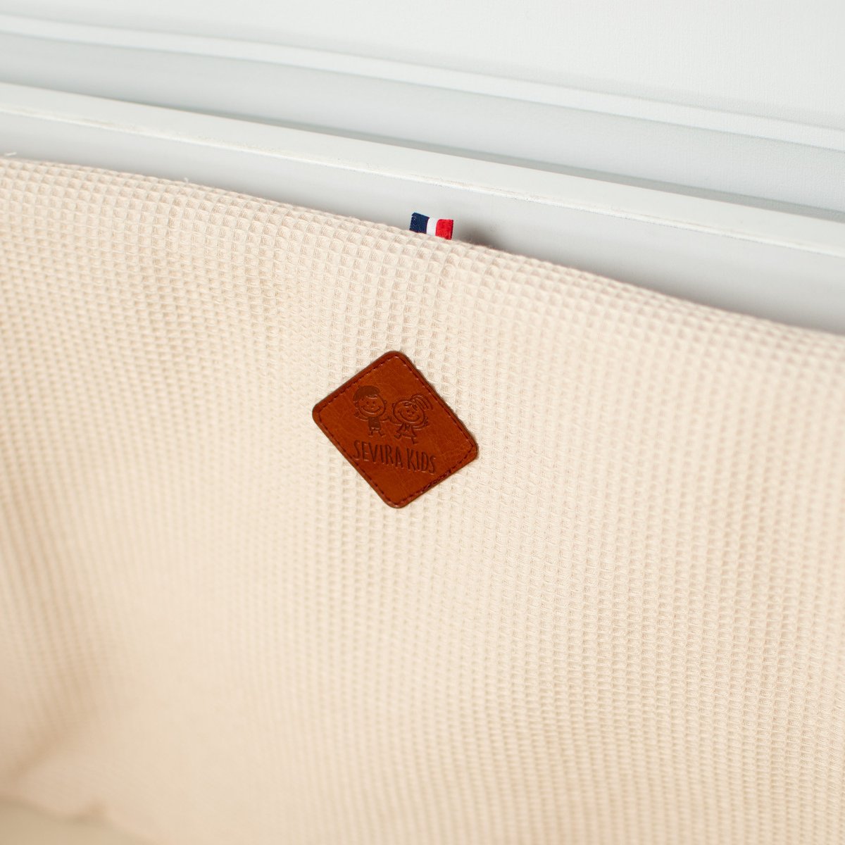 Tour de lit universel en gaze de coton LUNA beige, SEVIRA KIDS