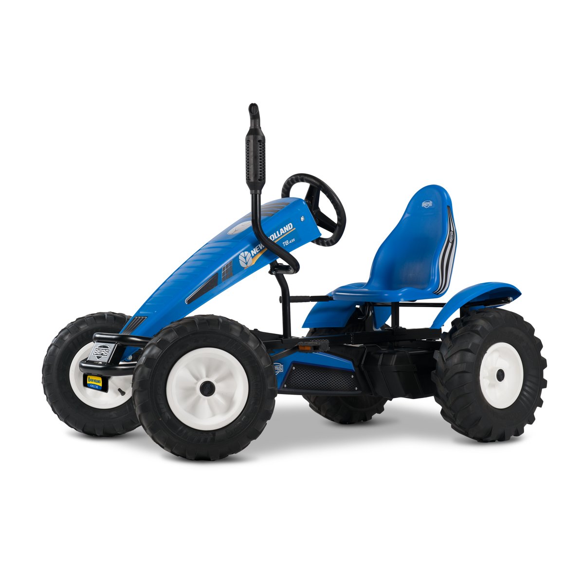 Kart à Pédales pour Enfants, 5+ Ans, XL New Holland BFR-3 blue, BERG TOYS