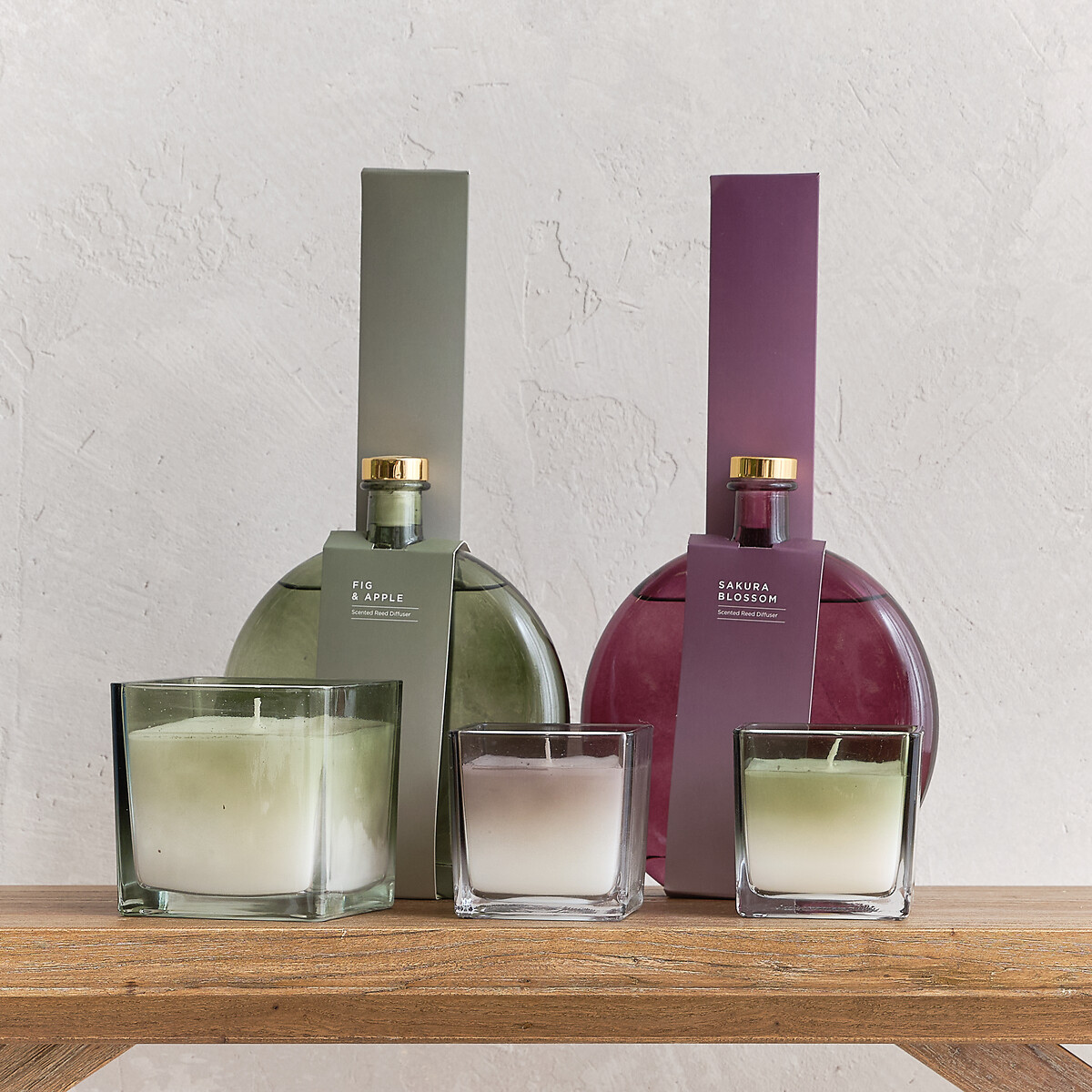 29cm Fig & Apple Oval Diffuser, 500ml green, SO'HOME