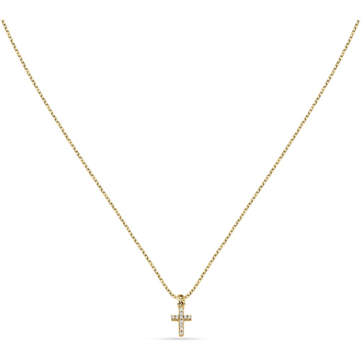 Collier en acier, cristaux, SILVER or jaune, LA PETITE STORY