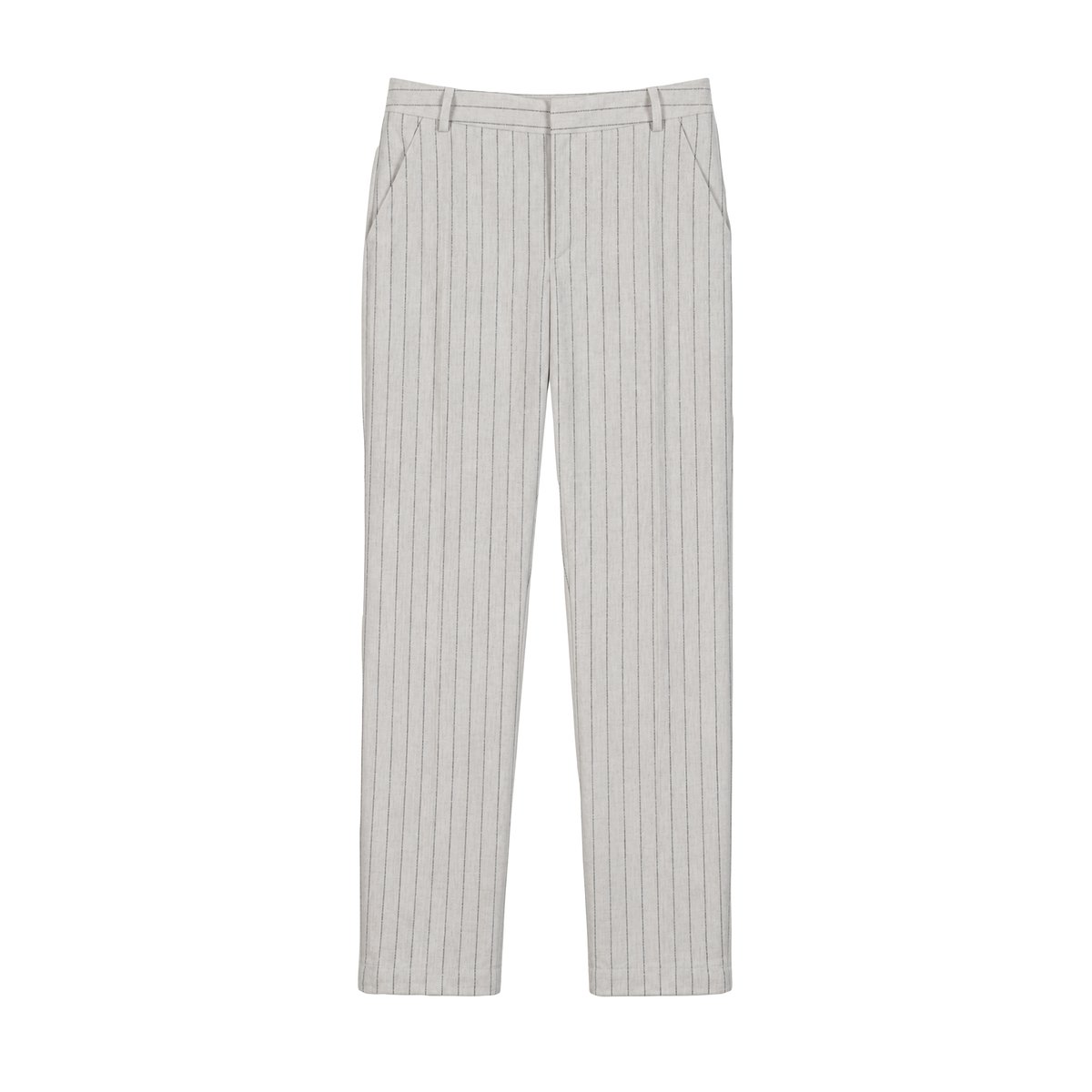 Pantalon de tailleur rayures tennis beige, IKKS