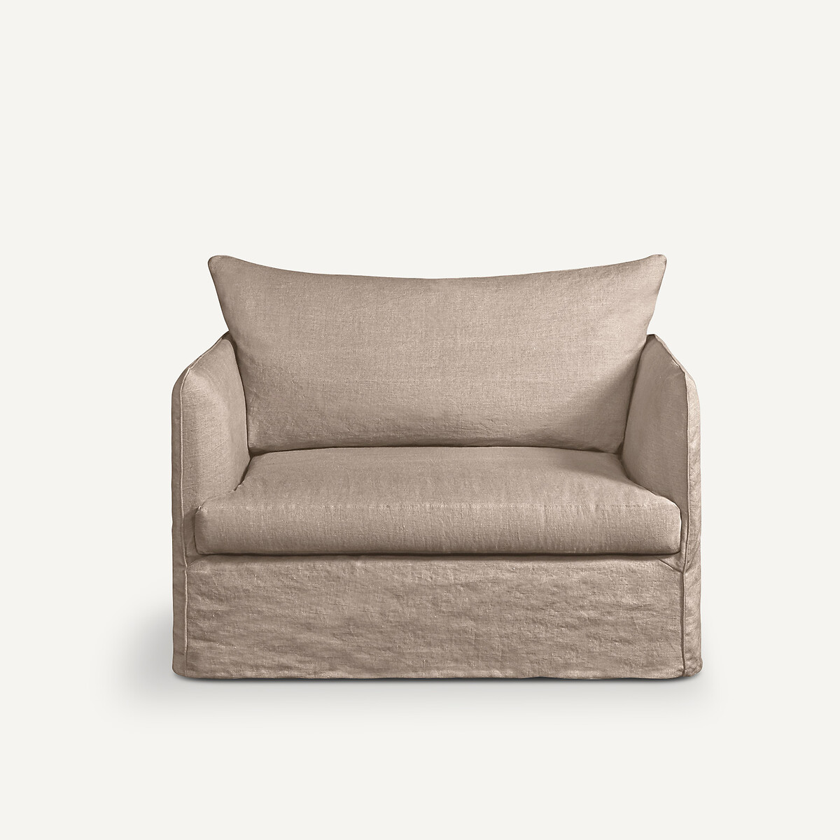 Fauteuil XL lin froissé, Neo Chiquito naturel, AM.PM